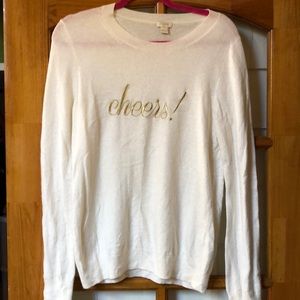 J.Crew Factory “Cheers” Sweater